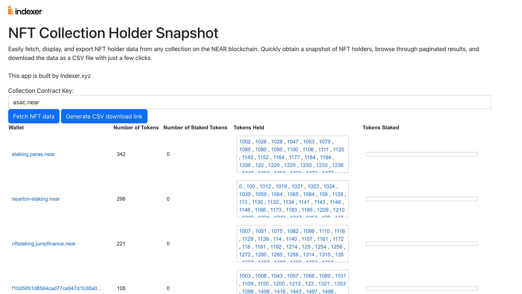 Building an NFT Collection Holder Snapshot App with Near Social